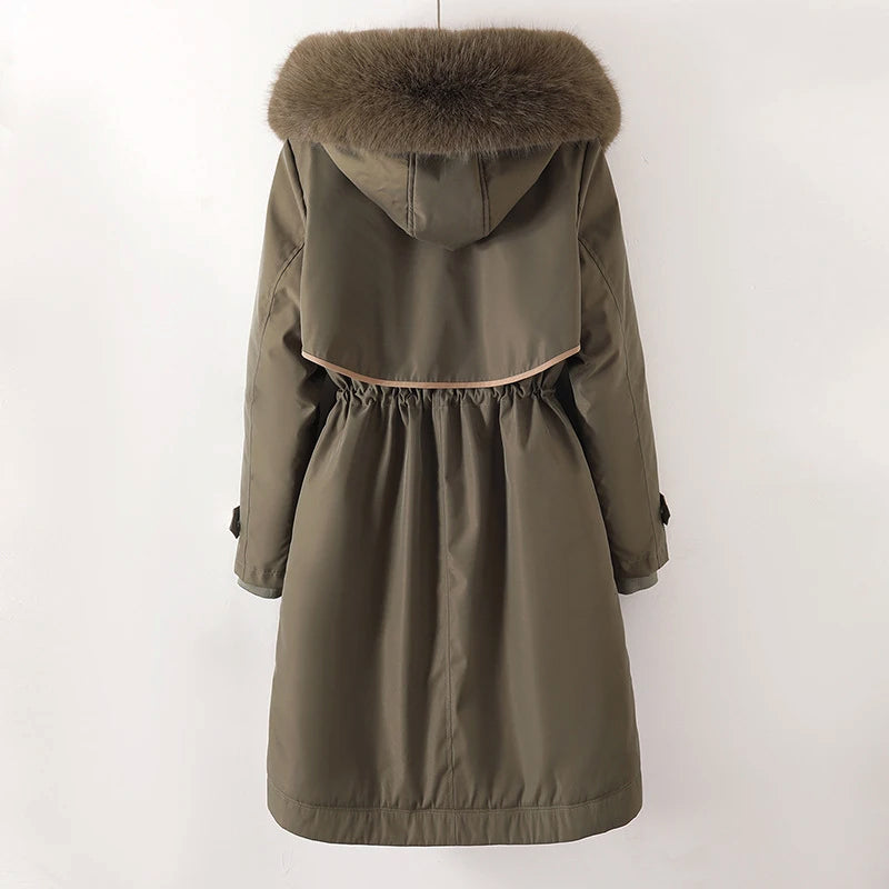 Veste d'Hiver à Capuche pour Femmes - Protection Contre le Vent et Pratique