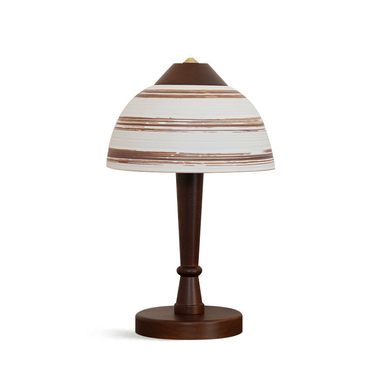 Lampe de Bureau LED en Noyer - Éclairage Chic et Économe en Énergie