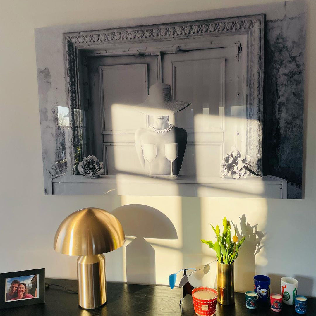 Lampe de Table Géométrique - Design Minimaliste et Économe en Énergie