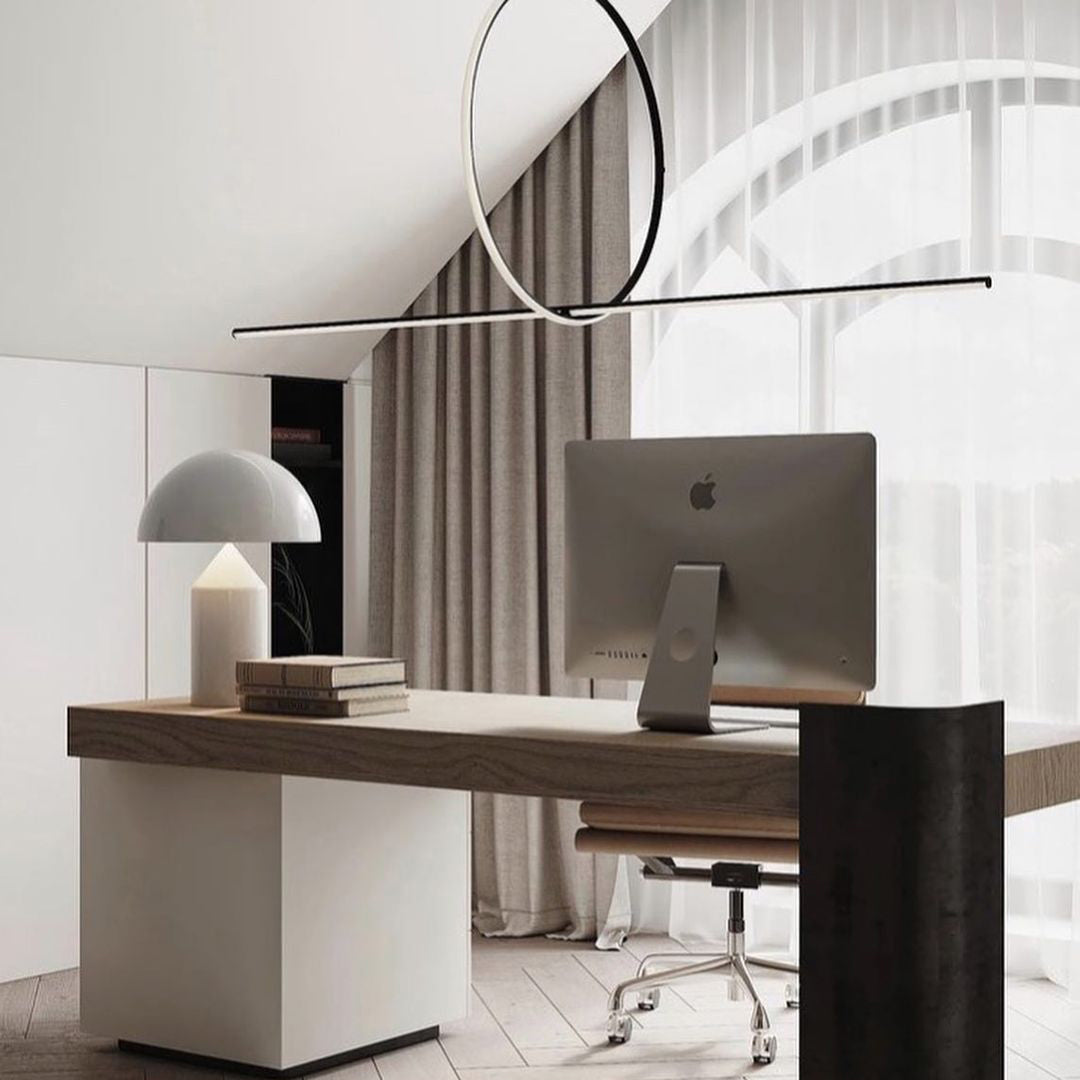 Lampe de Table Géométrique - Design Minimaliste et Économe en Énergie