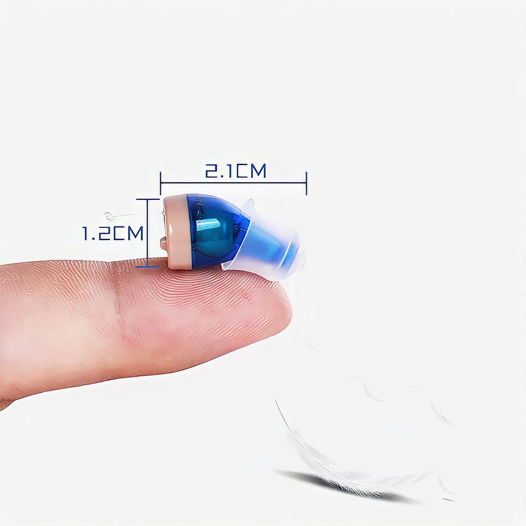 Appareil Auditif Invisible Rechargeable - Confort Discret et Réduction de Bruit