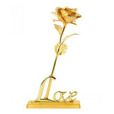 Rose Plaquée Or 24K - Souvenir d'Amour Éternel et Élégant