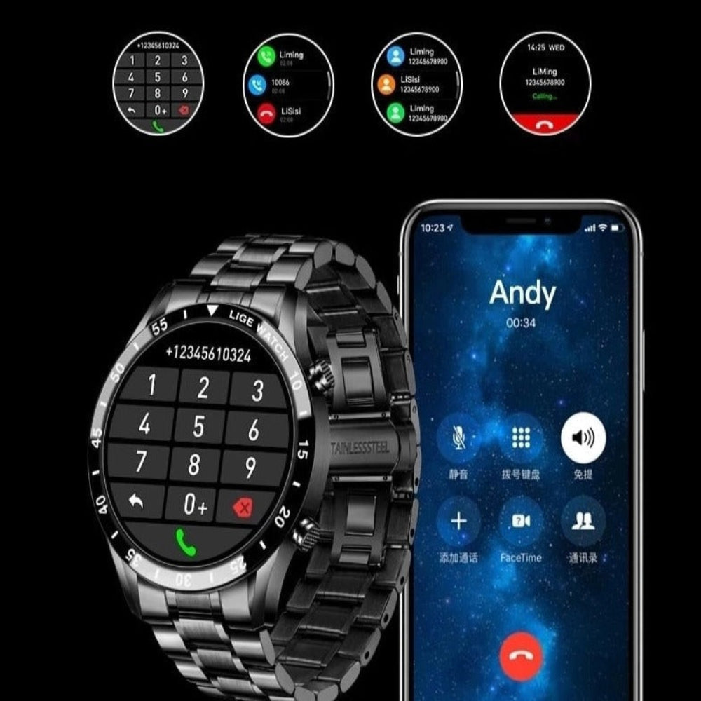 Montre Connectée 4G avec Suivi de Santé | Écran AMOLED et Design Élégant