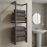 Porte-serviettes Mural en Acier Inoxydable | Élégance et Gain de Place pour Salle de Bain