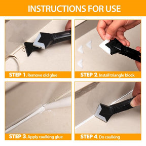 Kit d'Outils de Retrait de Silicone - Retrait Rapide et Application Facile