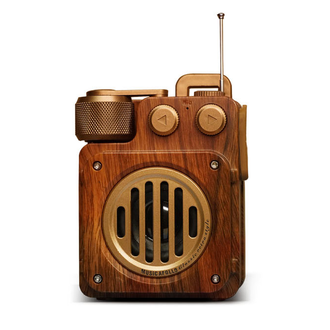 Enceinte Bluetooth Vintage - Son Riche et Design Élégant
