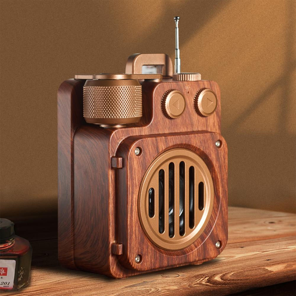 Enceinte Bluetooth Vintage - Son Riche et Design Élégant