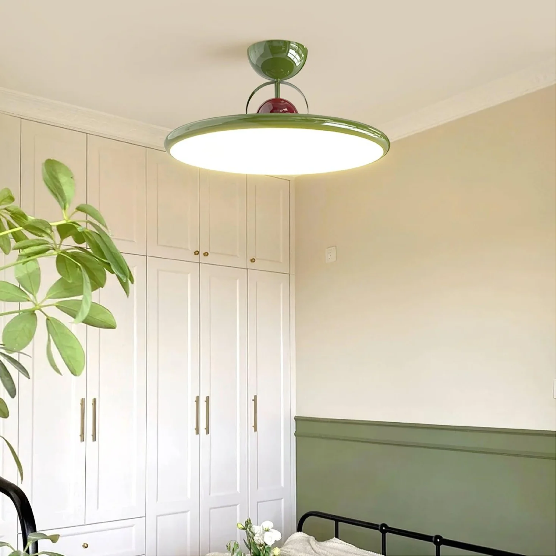 Lampe de Plafond Moderne LED - Élégance Sculpturale et Ambiance Chaleureuse