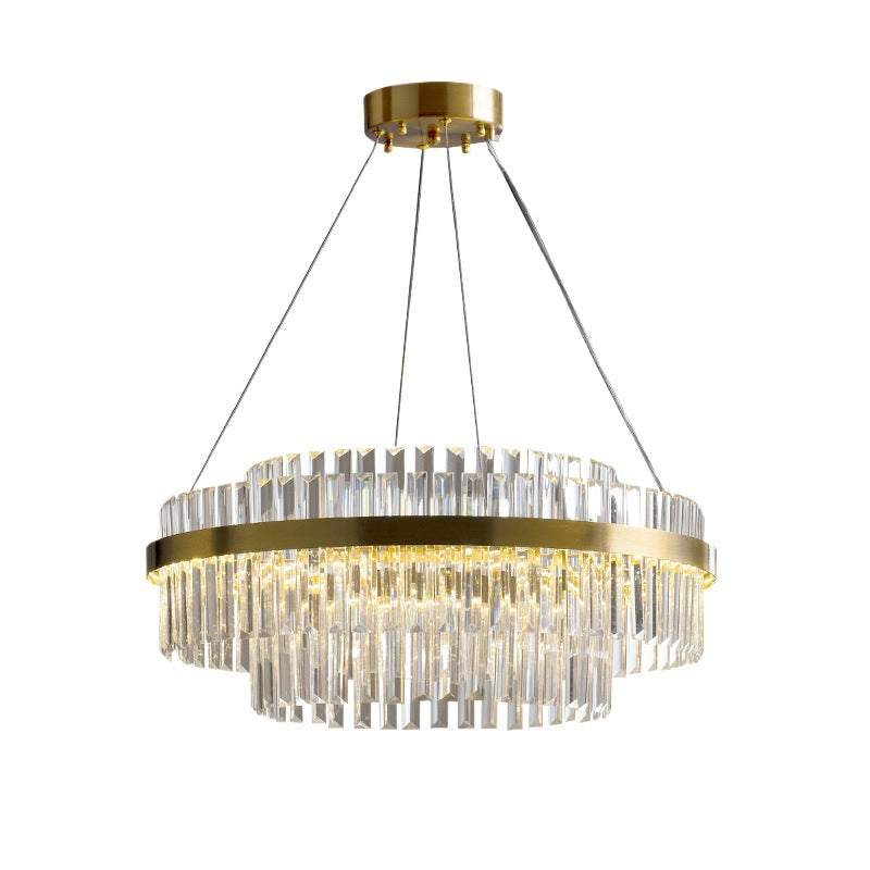 Lustre en Cristal de Luxe - Éclairage Contemporain et Raffiné