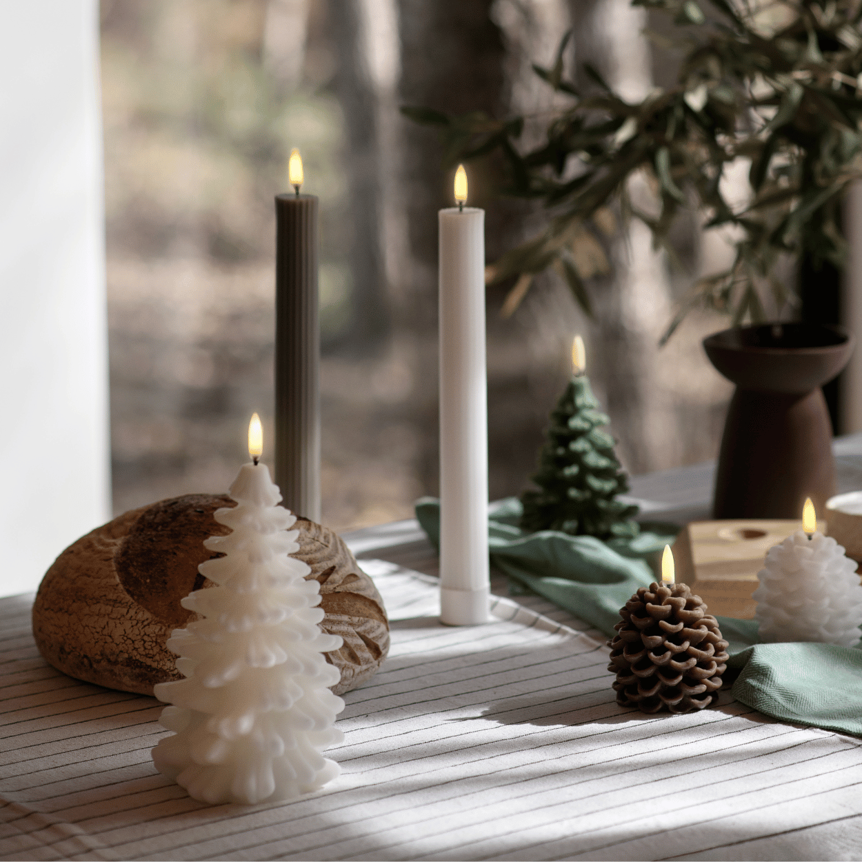 Bougies LED Scandinaves - Ambiance Chaleureuse et Sécurisée