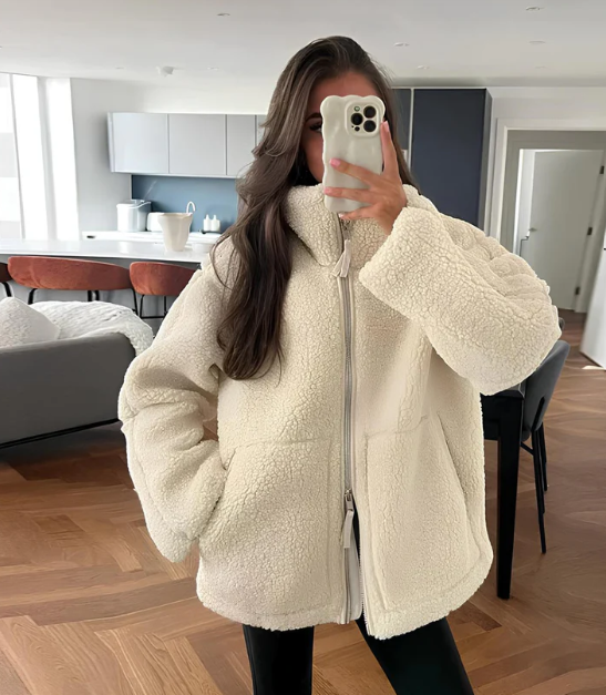 Veste en Fleece Détendue pour Femmes - Confortable et Élégante pour l'Hiver