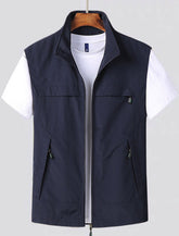 Gilet d'extérieur pour hommes - Séchage rapide et léger pour aventures