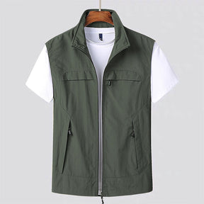 Gilet d'extérieur pour hommes - Séchage rapide et léger pour aventures