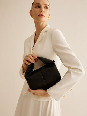 Sac à Main Noir pour Femme - Détail en Métal Élégant et Pratique