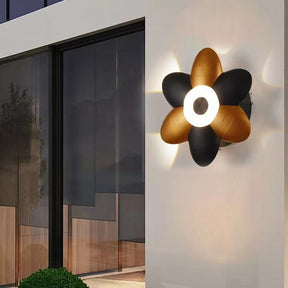 Lampe Murale LED Étanche pour Jardin - Design Élégant en Forme de Fleurs