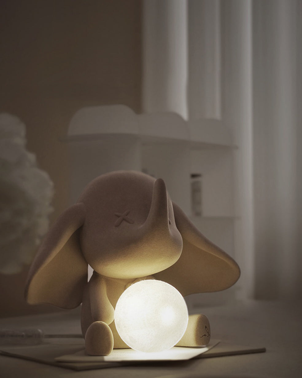Lampe Éléphant en Résine - Lumière Douce et Chaleureuse pour Intérieur