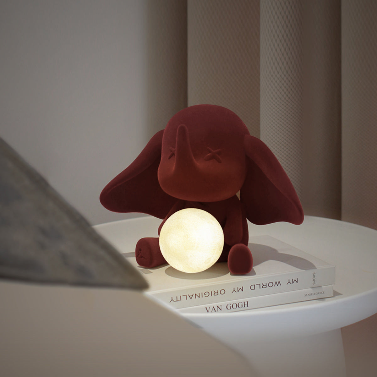 Lampe Éléphant en Résine - Lumière Douce et Chaleureuse pour Intérieur
