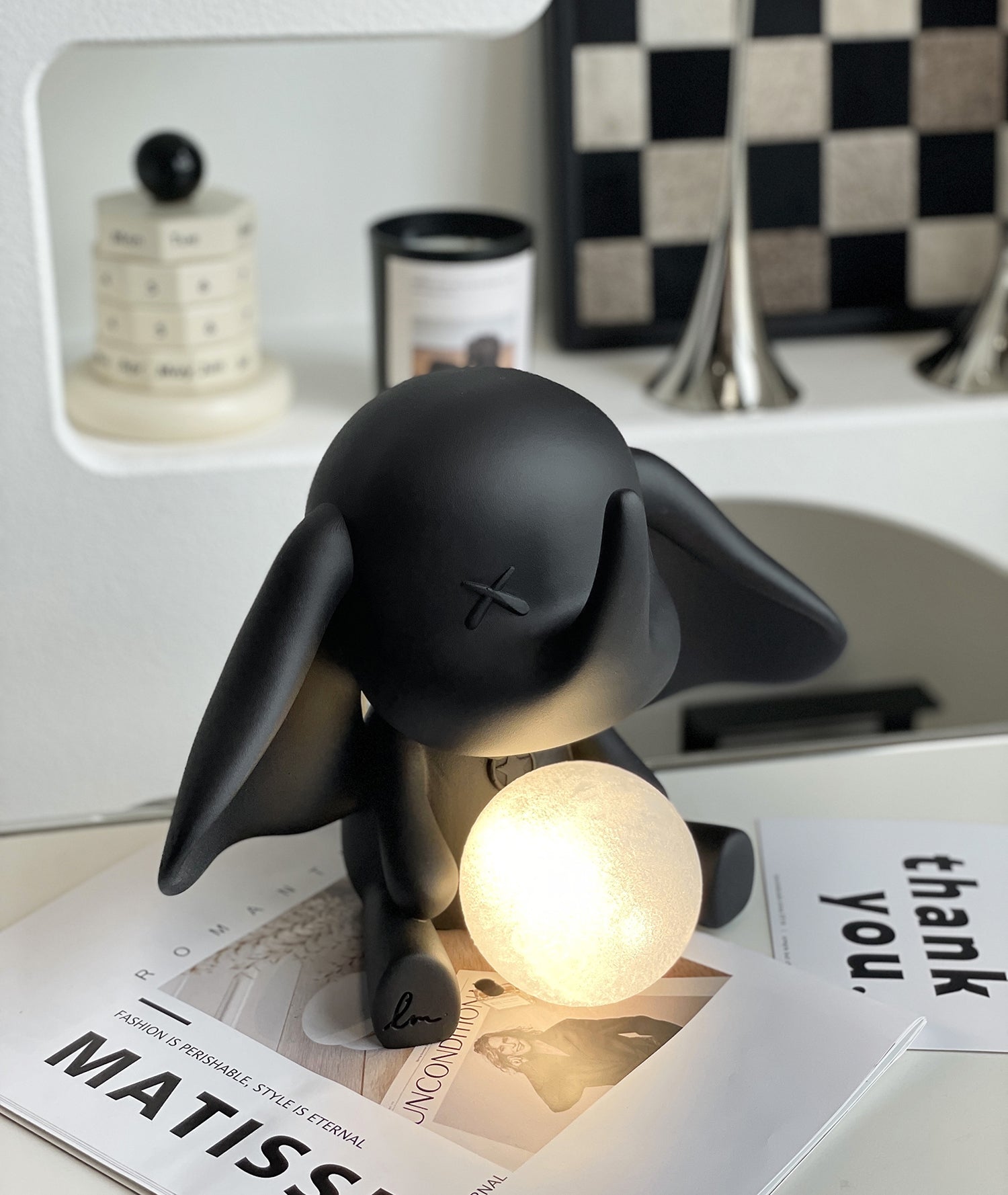 Lampe Éléphant en Résine - Lumière Douce et Chaleureuse pour Intérieur
