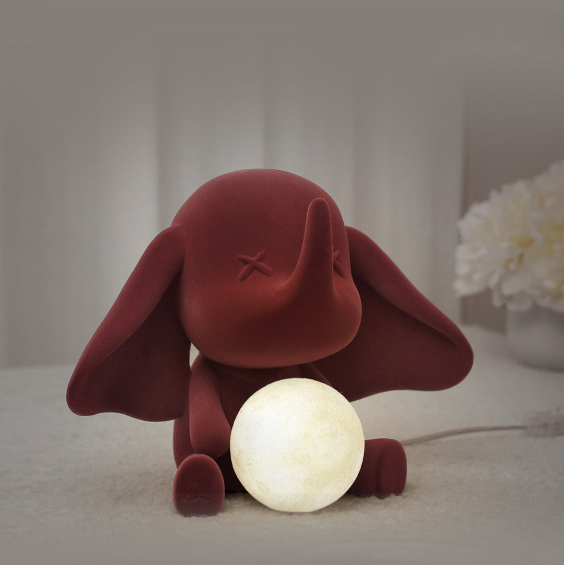 Lampe Éléphant en Résine - Lumière Douce et Chaleureuse pour Intérieur