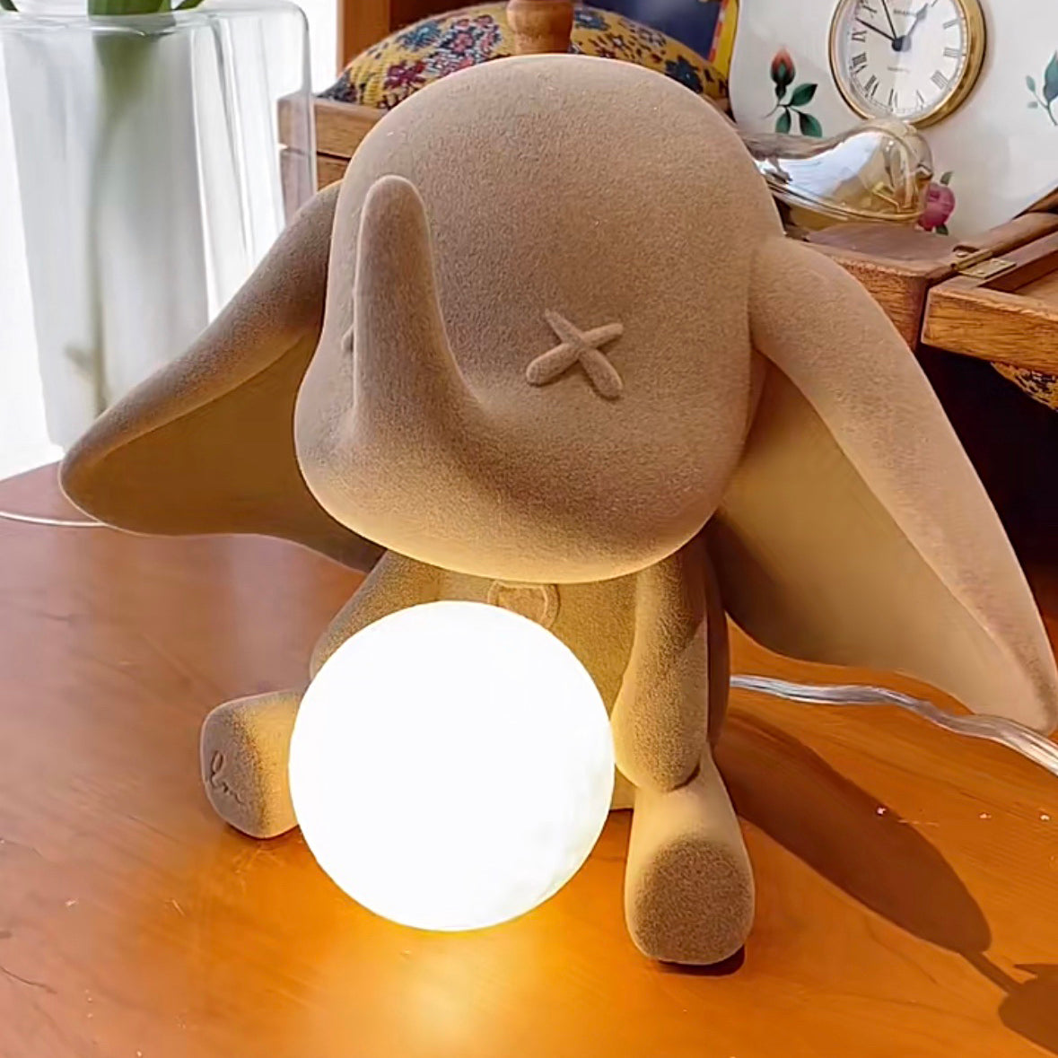 Lampe Éléphant en Résine - Lumière Douce et Chaleureuse pour Intérieur