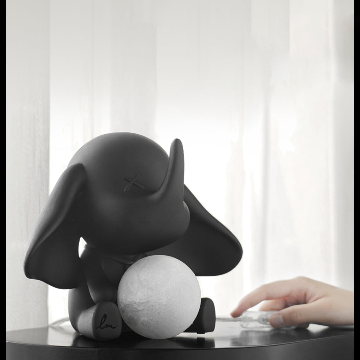 Lampe Éléphant en Résine - Lumière Douce et Chaleureuse pour Intérieur
