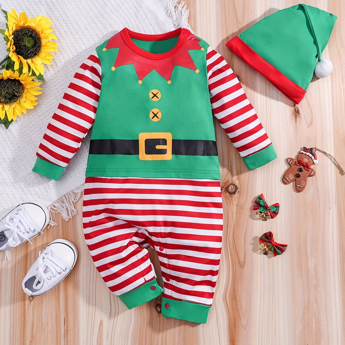 Costume Bébé Elfe Halloween - Confort Doux et Festif pour Enfants