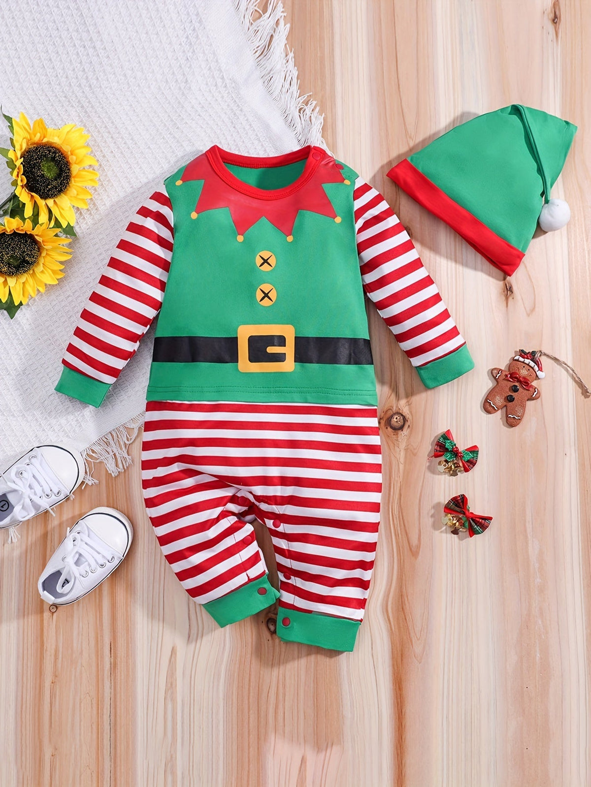 Costume Bébé Elfe Halloween - Confort Doux et Festif pour Enfants