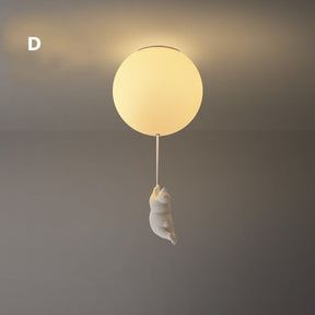 Lampe de Plafond Enfantine - Design Amusant en Forme d'Ours