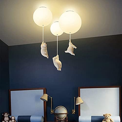 Lampe de Plafond Enfantine - Design Amusant en Forme d'Ours