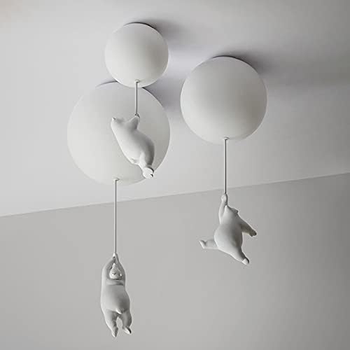 Lampe de Plafond Enfantine - Design Amusant en Forme d'Ours