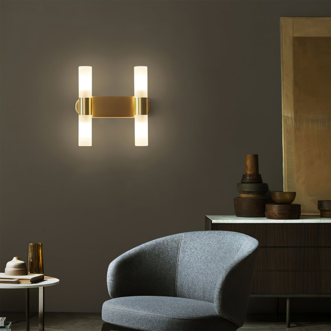 Applique Murale Cylindrique Chic - Éclairage LED Durable et Élégant
