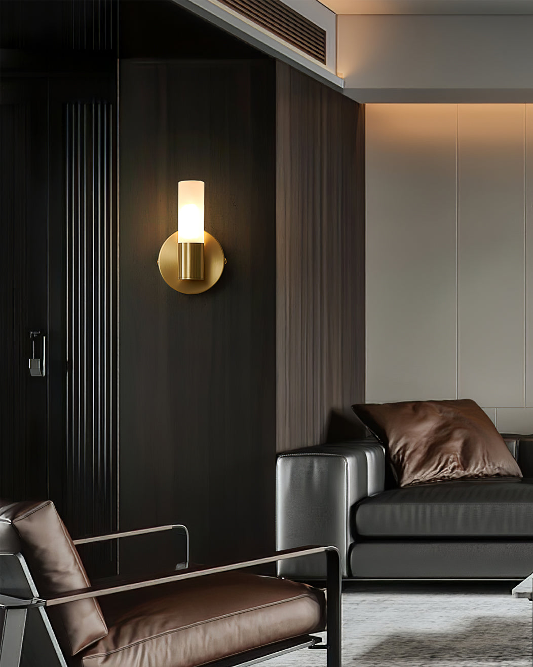 Applique Murale Cylindrique Chic - Éclairage LED Durable et Élégant