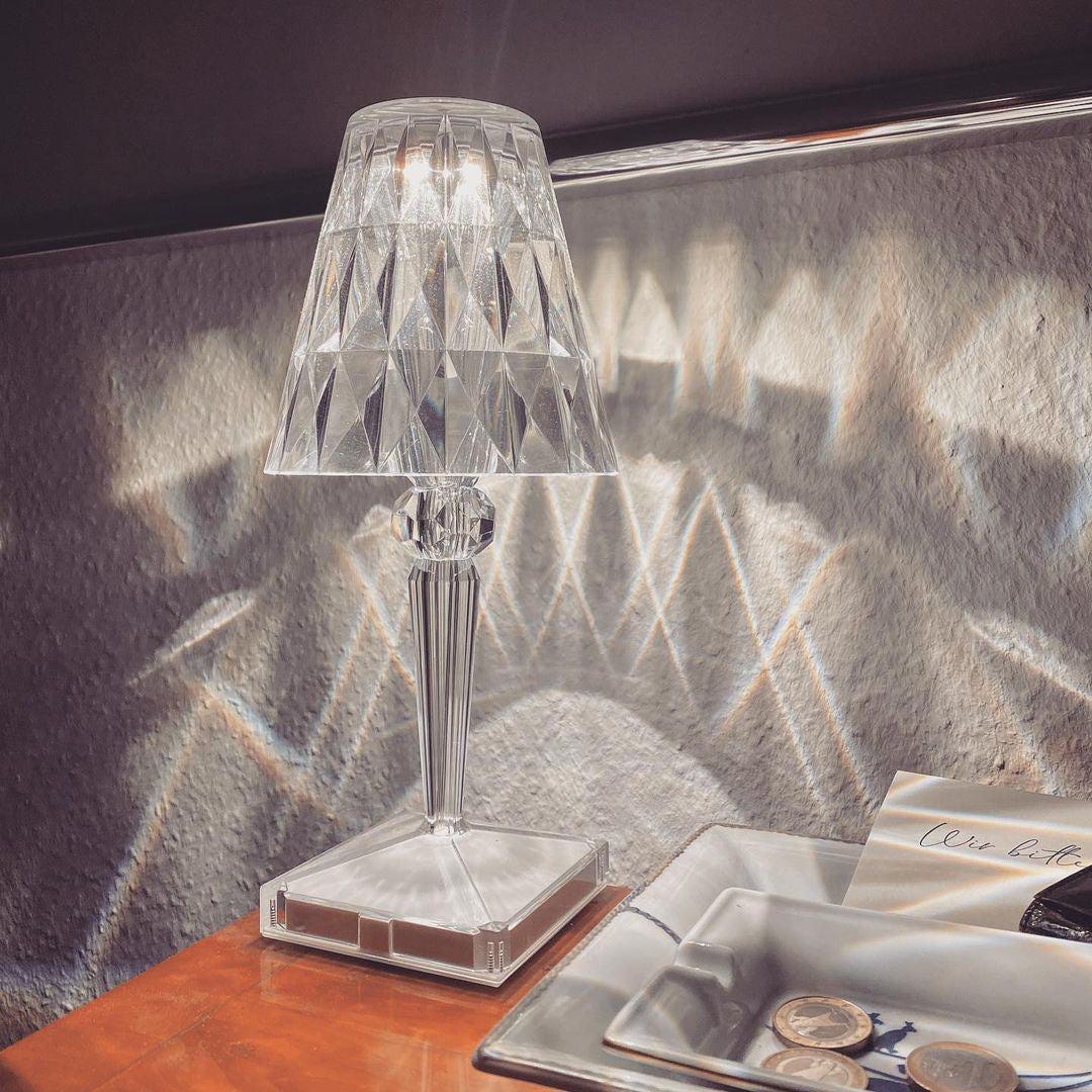 Lampe LED Glamour Rechargeable - Éclairage Ambiance et Tactile
