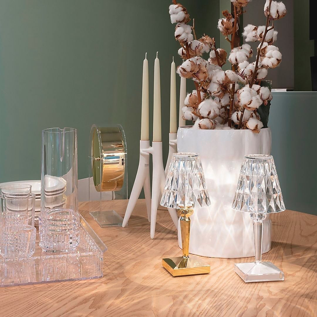 Lampe LED Glamour Rechargeable - Éclairage Ambiance et Tactile