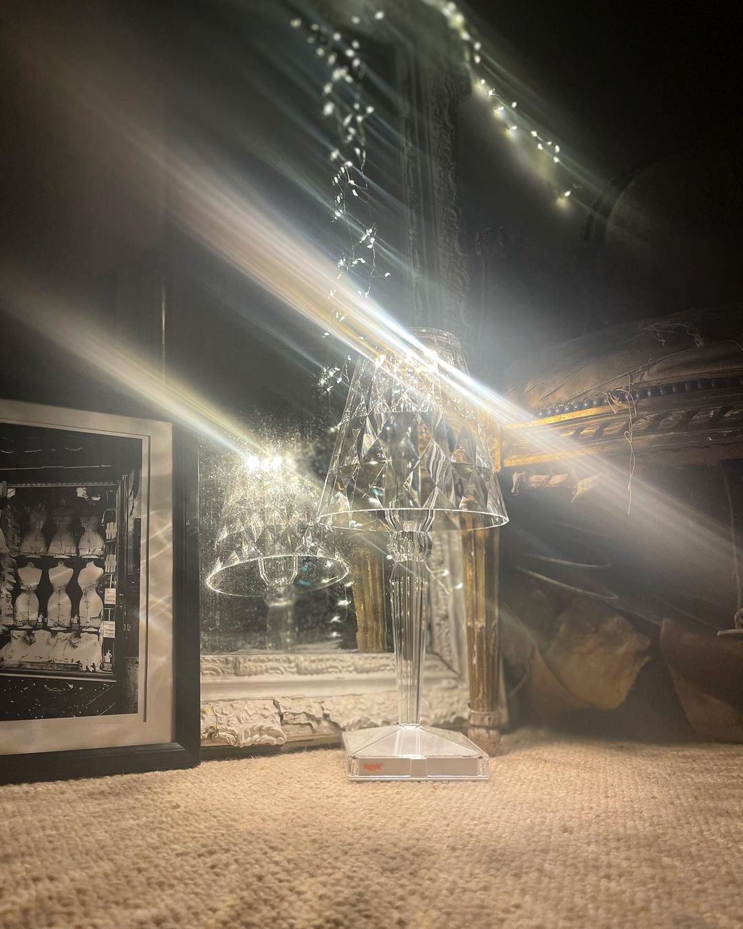 Lampe LED Glamour Rechargeable - Éclairage Ambiance et Tactile