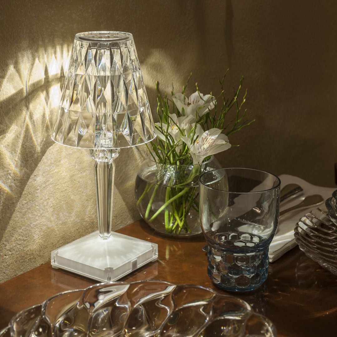 Lampe LED Glamour Rechargeable - Éclairage Ambiance et Tactile