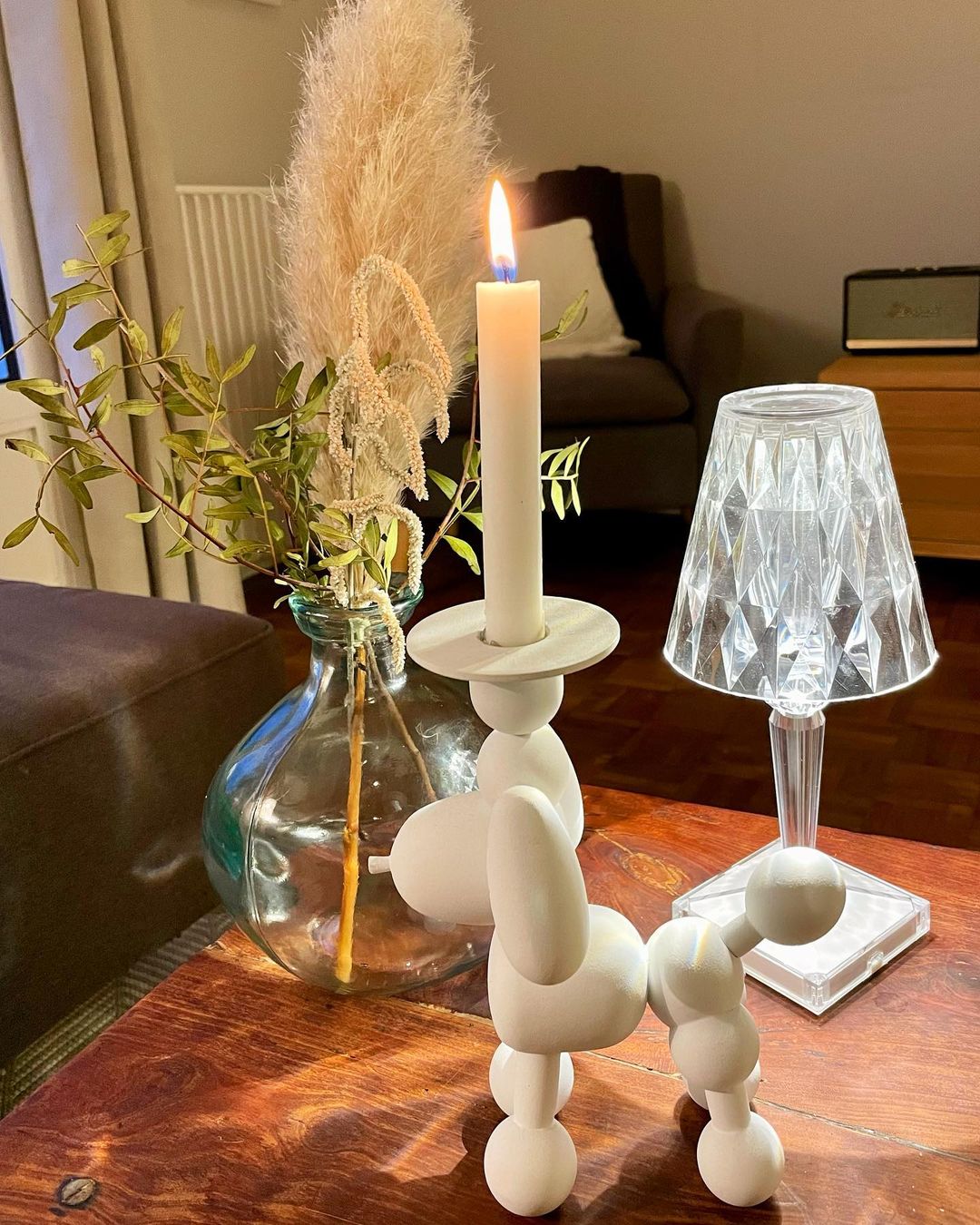 Lampe LED Glamour Rechargeable - Éclairage Ambiance et Tactile