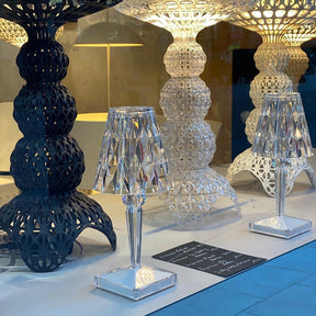 Lampe LED Glamour Rechargeable - Éclairage Ambiance et Tactile