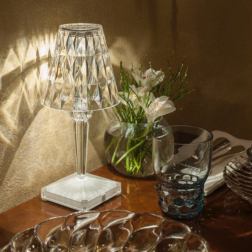 Lampe LED Glamour Rechargeable - Éclairage Ambiance et Tactile