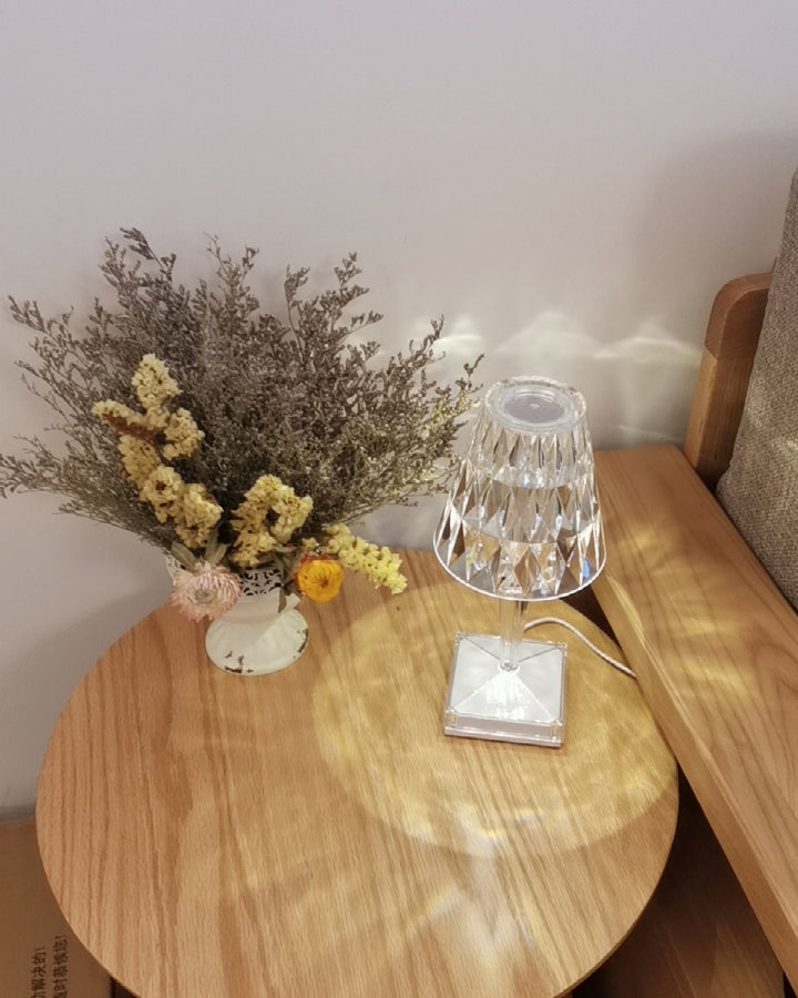 Lampe LED Glamour Rechargeable - Éclairage Ambiance et Tactile