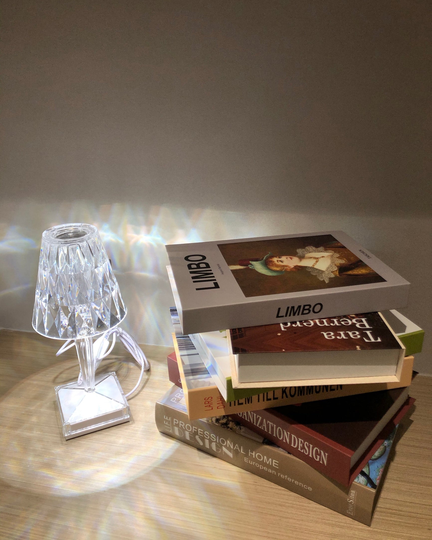 Lampe LED Glamour Rechargeable - Éclairage Ambiance et Tactile
