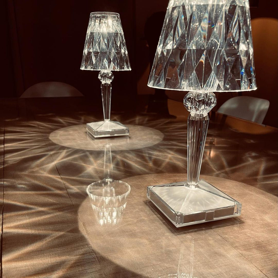 Lampe LED Glamour Rechargeable - Éclairage Ambiance et Tactile