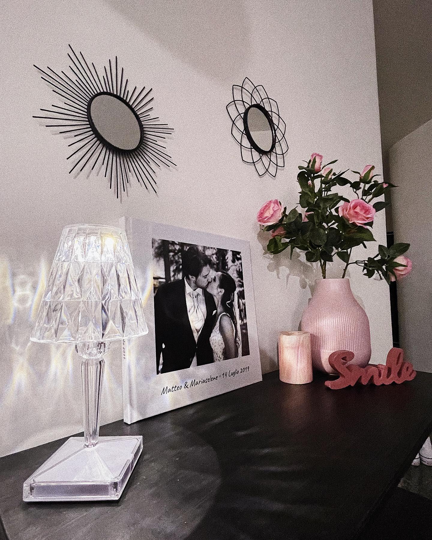Lampe LED Glamour Rechargeable - Éclairage Ambiance et Tactile