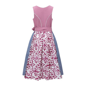 Robe Dirndl Bavaroise avec Tablier - Style Traditionnel pour Oktoberfest