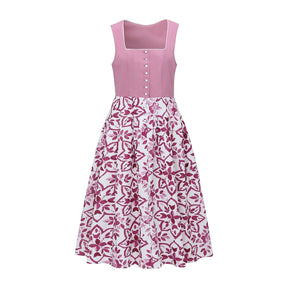 Robe Dirndl Bavaroise avec Tablier - Style Traditionnel pour Oktoberfest