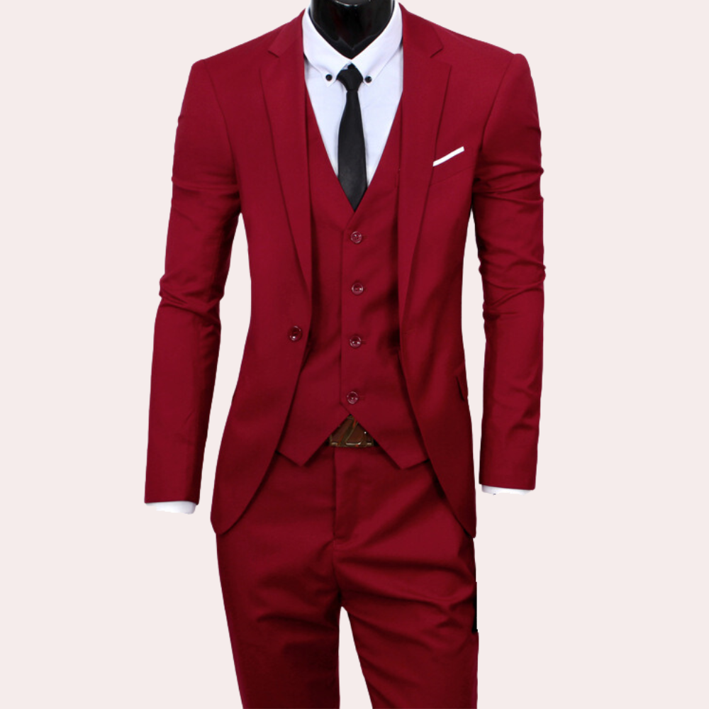 Costume d'Été pour Hommes en 3 Pièces - Élégance et Polyvalence pour Événements