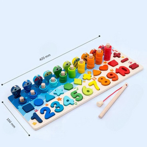 Puzzle Éducatif en Bois - Apprentissage Interactif pour Enfants