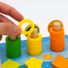Puzzle Éducatif en Bois - Apprentissage Interactif pour Enfants