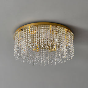 Lampe de Plafond en Cristal - Éclairage Luxueux et Design Élégant