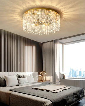 Lampe de Plafond en Cristal - Éclairage Luxueux et Design Élégant
